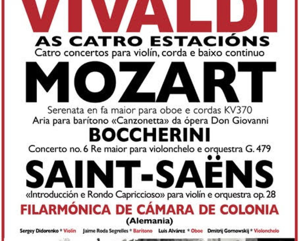 CONCIERTO DE LA ORQUESTA FILARMÓNICA DE CÁMARA DE COLONIA (Alemania)